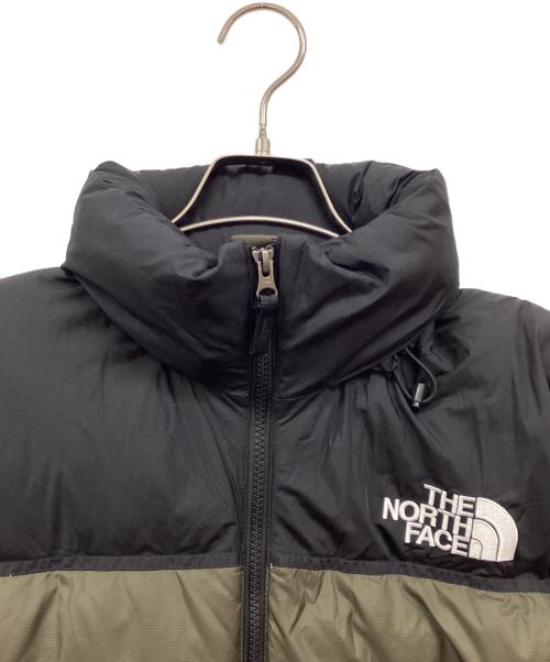 THE NORTH FACE（ザ ノース フェイス）THE NORTH FACE (ザ ノース フェイス) ダウンジャケット ブラック×グリーン サイズ:Sの古着・服飾アイテム