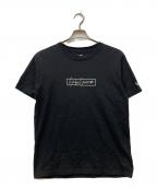 New Era×YOHJI YAMAMOTOニューエラ×ヨウジヤマモト）の古着「ロゴTシャツ」｜ブラック