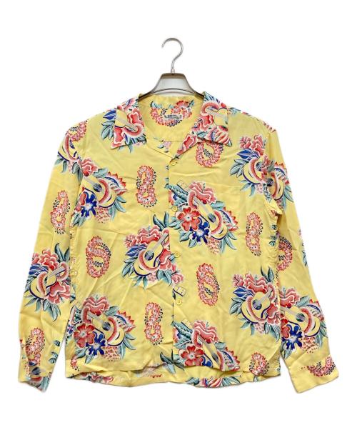 Sun Surf（サンサーフ）Sun Surf (サンサーフ) MAUNA KEA GALLERIES (マウナケアギャラリーズ) アロハシャツ イエロー サイズ:XLの古着・服飾アイテム