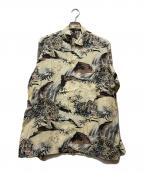 Deluxewareデラックスウェア）の古着「長袖ハワイアンシャツ」｜イエロー