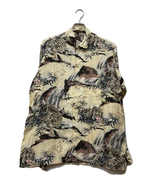 Deluxeware（デラックスウェア）DELUXEWARE (デラックスウェア) 長袖ハワイアンシャツ イエロー サイズ:Lの古着・服飾アイテム