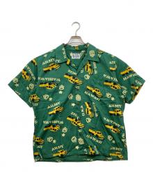 Sun Surf（サンサーフ）の古着「COTTON HERRINGBONE OPEN SHIRT」｜グリーン