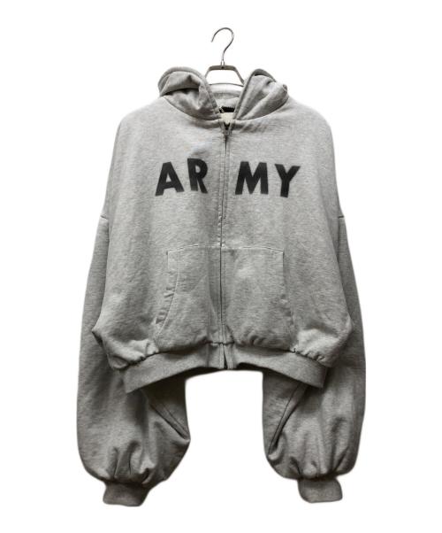 FORSOMEONE（フォーサムワン）FORSOMEONE (フォーサムワン) FO SWEAT PUFFER HOODIE グレー サイズ:48の古着・服飾アイテム