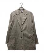 Spick and Spanスピック＆スパン）の古着「レーヨンリネンストレッチルーズジャケット」｜アイボリー