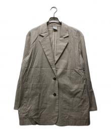 Spick and Span（スピック＆スパン）の古着「レーヨンリネンストレッチルーズジャケット」｜アイボリー