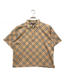 BURBERRY GOLF（バーバリーゴルフ）の古着「ノヴァチェック ポロシャツ」｜ベージュ