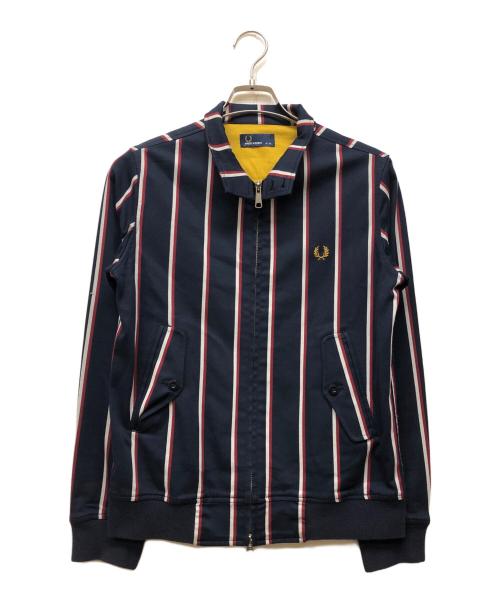 FRED PERRY（フレッドペリー）FRED PERRY (フレッドペリー) ストライプスイングトップ ネイビー サイズ:XSの古着・服飾アイテム