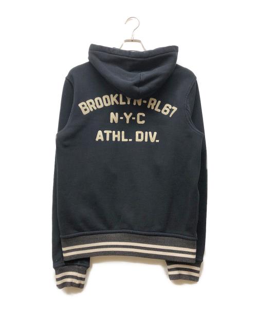 POLO RALPH LAUREN（ポロ・ラルフローレン）POLO RALPH LAUREN (ポロ・ラルフローレン) スナップボタンスウェットスタジャン ネイビー サイズ:Sの古着・服飾アイテム