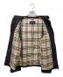 中古・古着 BURBERRY LONDON (バーバリーロンドン) 裏ノヴァチェック中綿ジャケット ネイビー サイズ:13：15000円