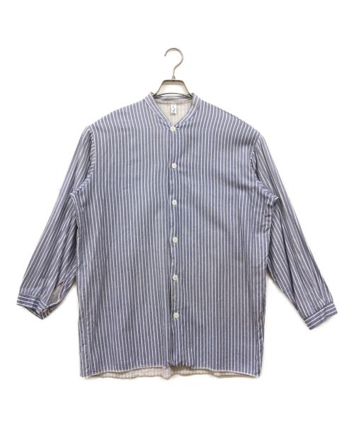 USED（ユーズド）USED (ユーズド) チェコ軍ストライプシャツ ブルー サイズ:43/44の古着・服飾アイテム