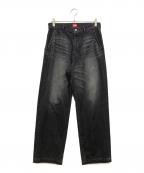 orderオーダー）の古着「loose denim pants」｜ブラック
