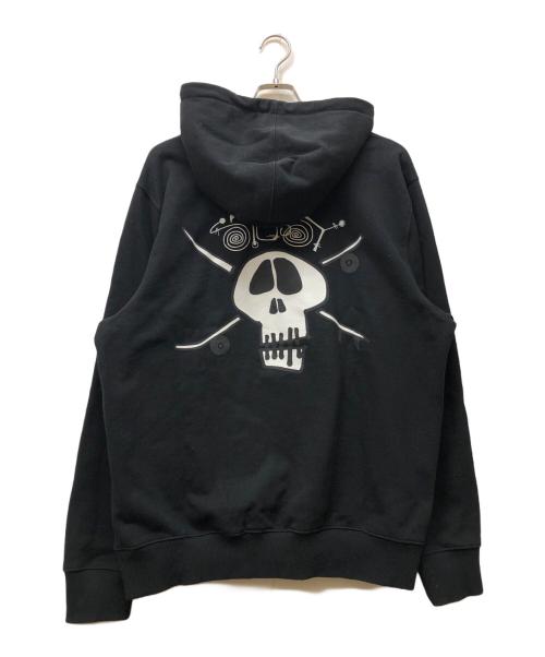 stussy（ステューシー）stussy (ステューシー) Surf Skate Skull  hooded sweat ブラック サイズ:Lの古着・服飾アイテム
