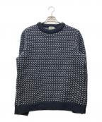 L.L.Beanエルエルビーン）の古着「ノルウェージャン・バーズアイ・セーター 米国フィット・レギュラー」｜ネイビー
