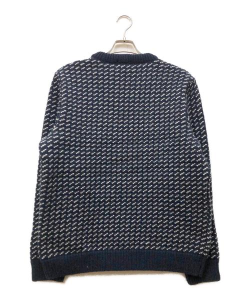L.L.Bean（エルエルビーン）L.L.Bean (エルエルビーン) ノルウェージャン・バーズアイ・セーター 米国フィット・レギュラー ネイビー サイズ:Mの古着・服飾アイテム