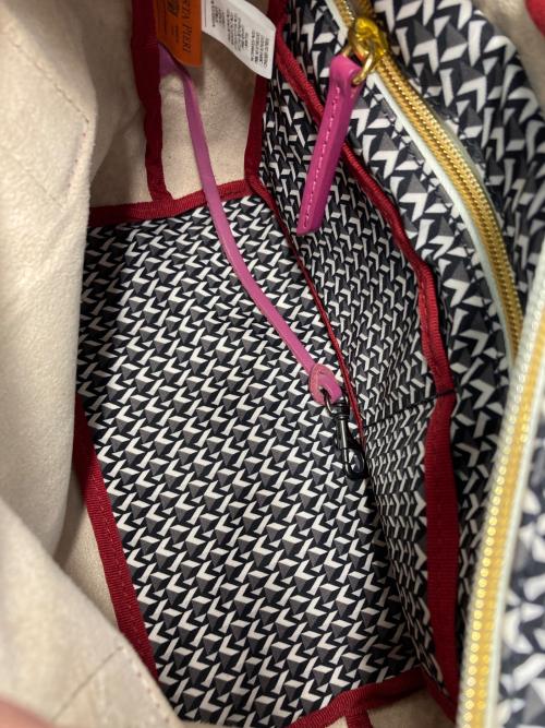 ROBERTA PIERI（ロベルタピエリ）ROBERTA PIERI (ロベルタピエリ) モノグラム2WAYバッグ ブラック×ピンクの古着・服飾アイテム