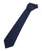 CHANELシャネル）の古着「ジャガードココマークネクタイ」｜ネイビー