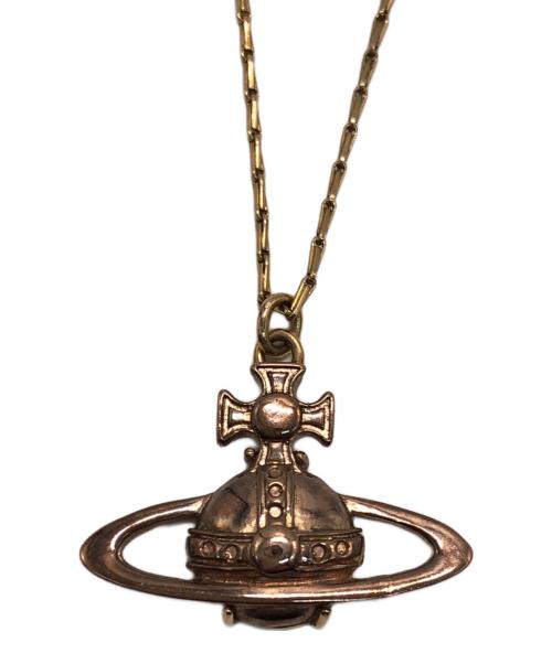 Vivienne Westwood（ヴィヴィアンウエストウッド）Vivienne Westwood (ヴィヴィアンウエストウッド) オーブペンダントネックレス ゴールドの古着・服飾アイテム