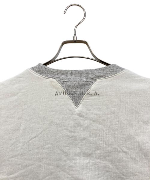 AVIREX（アヴィレックス）AVIREX (アヴィレックス) ビンテージライン クルーネック スウェット グレー サイズ:Mの古着・服飾アイテム