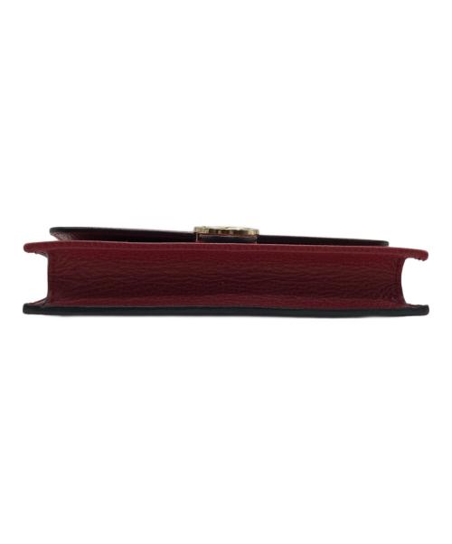 GUCCI（グッチ）GUCCI (グッチ) インターロッキングG チェーンウォレット ショルダーバッグ レッドの古着・服飾アイテム