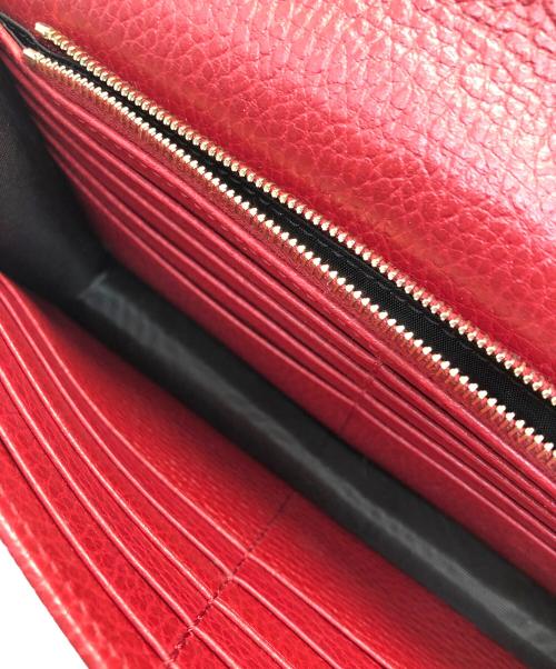 GUCCI（グッチ）GUCCI (グッチ) インターロッキングG チェーンウォレット ショルダーバッグ レッドの古着・服飾アイテム