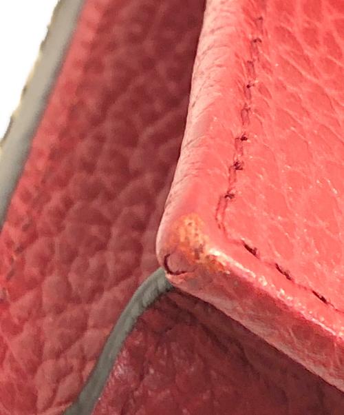 GUCCI（グッチ）GUCCI (グッチ) インターロッキングG チェーンウォレット ショルダーバッグ レッドの古着・服飾アイテム