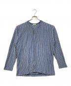 COMME des GARCONS HOMMEコムデギャルソン オム）の古着「90S ストライプニット」｜ブルー
