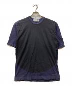 COMME des GARCONS SHIRTコムデギャルソンシャツ）の古着「90s 切替カットソー」｜ネイビー