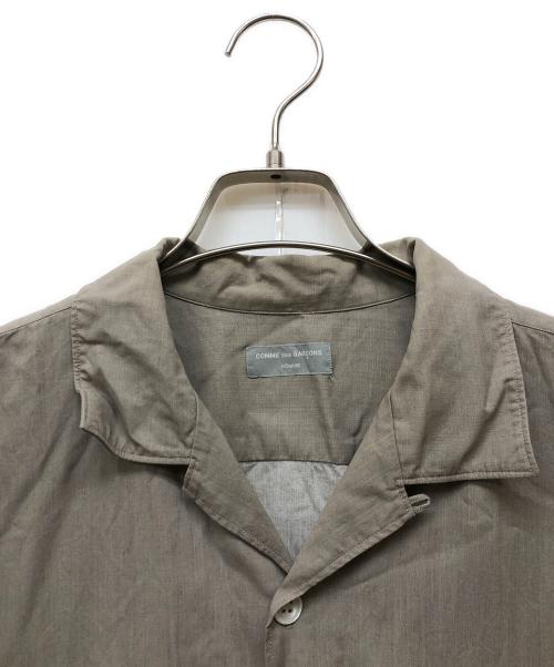 COMME des GARCONS HOMME（コムデギャルソン オム）COMME des GARCONS HOMME (コムデギャルソン オム) オープンカラー オーバーサイズ シャツ  ベージュ サイズ:記載無しの古着・服飾アイテム