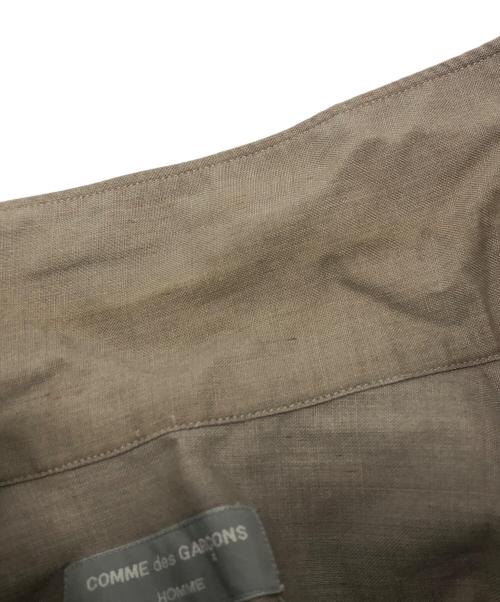 COMME des GARCONS HOMME（コムデギャルソン オム）COMME des GARCONS HOMME (コムデギャルソン オム) オープンカラー オーバーサイズ シャツ  ベージュ サイズ:記載無しの古着・服飾アイテム