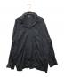 COMME des GARCONS HOMME PLUS（コムデギャルソンオムプリュス）の古着「レーヨンウール切替縮絨ポロシャツ」｜ブラック