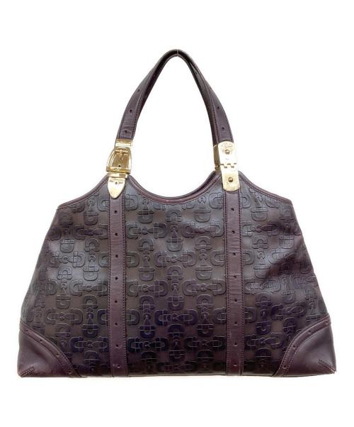 GUCCI（グッチ）GUCCI (グッチ) ホースビットトートバッグ パープルの古着・服飾アイテム