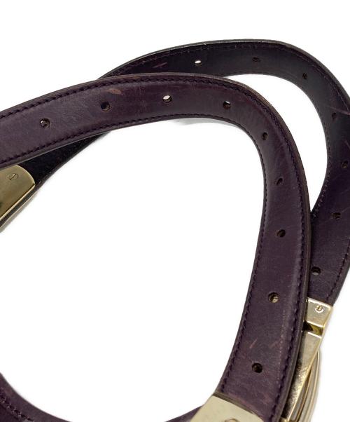 GUCCI（グッチ）GUCCI (グッチ) ホースビットトートバッグ パープルの古着・服飾アイテム