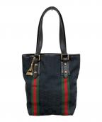 GUCCIグッチ）の古着「GGキャンバストートバッグ」｜ブラック