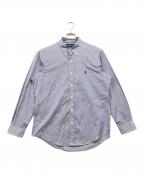 RALPH LAURENラルフローレン）の古着「CUSTOM FIT ストライプシャツ」｜ブルー
