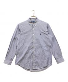 RALPH LAUREN（ラルフローレン）の古着「CUSTOM FIT ストライプシャツ」｜ブルー