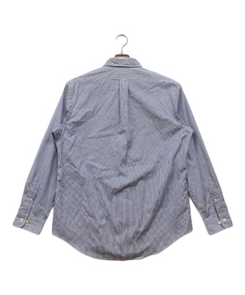 RALPH LAUREN（ラルフローレン）RALPH LAUREN (ラルフローレン) CUSTOM FIT ストライプシャツ ブルー サイズ:LLの古着・服飾アイテム