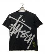 stussyステューシー）の古着「Big Basic pigment dyed Tee」｜ブラック