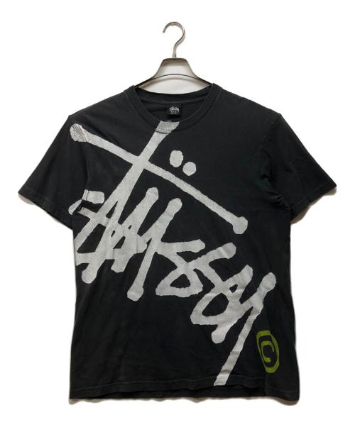 stussy（ステューシー）stussy (ステューシー) Big Basic pigment dyed Tee ブラック サイズ:Lの古着・服飾アイテム