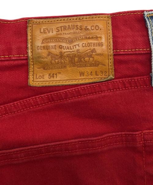 LEVI'S（リーバイス）LEVI'S (リーバイス) 541 アスレチック テーパー カラーブロック ジーンズ インディゴ×レッド サイズ:34×32の古着・服飾アイテム