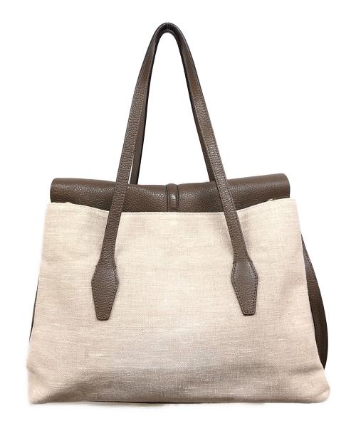 LORISTELLA（ロリステッラ）LORISTELLA (ロリステッラ) 2WAYバッグ ベージュ×ブラウンの古着・服飾アイテム