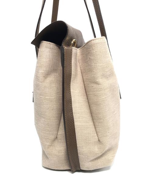 LORISTELLA（ロリステッラ）LORISTELLA (ロリステッラ) 2WAYバッグ ベージュ×ブラウンの古着・服飾アイテム