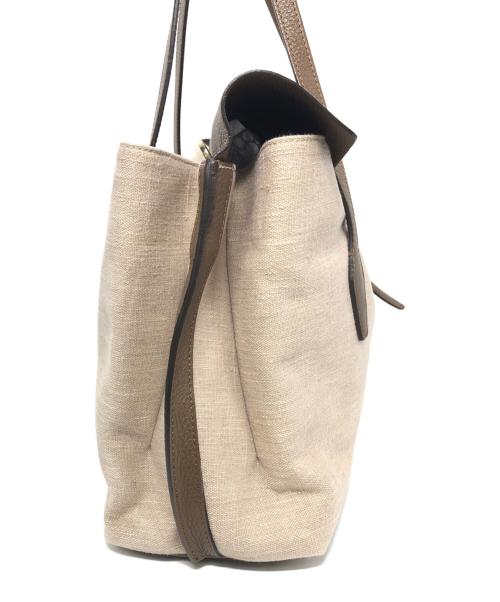 LORISTELLA（ロリステッラ）LORISTELLA (ロリステッラ) 2WAYバッグ ベージュ×ブラウンの古着・服飾アイテム