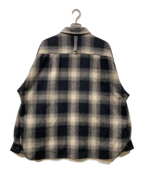 ROTOL（ロトル）ROTOL (ロトル) オンブレチェックシャツジャケット ブラック サイズ:3の古着・服飾アイテム