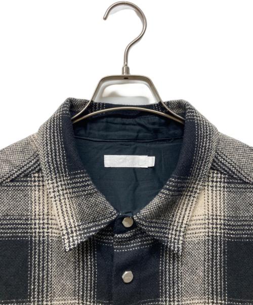 ROTOL（ロトル）ROTOL (ロトル) オンブレチェックシャツジャケット ブラック サイズ:3の古着・服飾アイテム