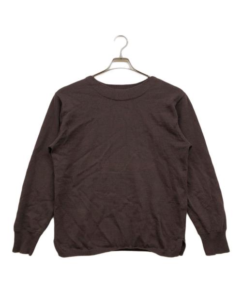 MHL（エムエイチエル）MHL (エムエイチエル) DENSE COTTON KNIT ブラウン サイズ:Lの古着・服飾アイテム