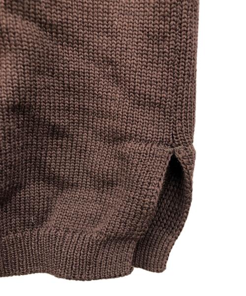 MHL（エムエイチエル）MHL (エムエイチエル) DENSE COTTON KNIT ブラウン サイズ:Lの古着・服飾アイテム