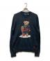 POLO RALPH LAUREN（ポロ・ラルフローレン）の古着「カシミヤ混POLOベアニット」｜ブラック