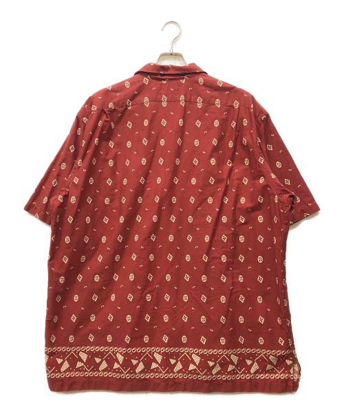 POLO RALPH LAUREN（ポロ・ラルフローレン）POLO RALPH LAUREN (ポロ・ラルフローレン) CLAYTON 紋様 オープンカラーシャツ オレンジ サイズ:XLの古着・服飾アイテム