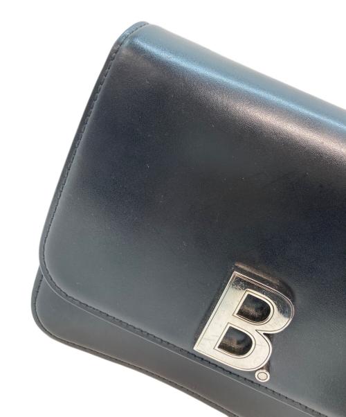 BALENCIAGA（バレンシアガ）BALENCIAGA (バレンシアガ) Bロゴ ショルダーバッグ レザー ブラックの古着・服飾アイテム