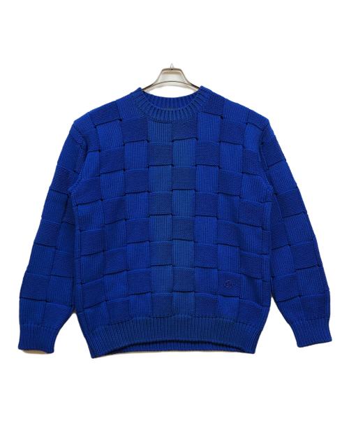LOUIS VUITTON（ルイ ヴィトン）LOUIS VUITTON (ルイ ヴィトン) バスケットウィーヴニット ブルー サイズ:XLの古着・服飾アイテム